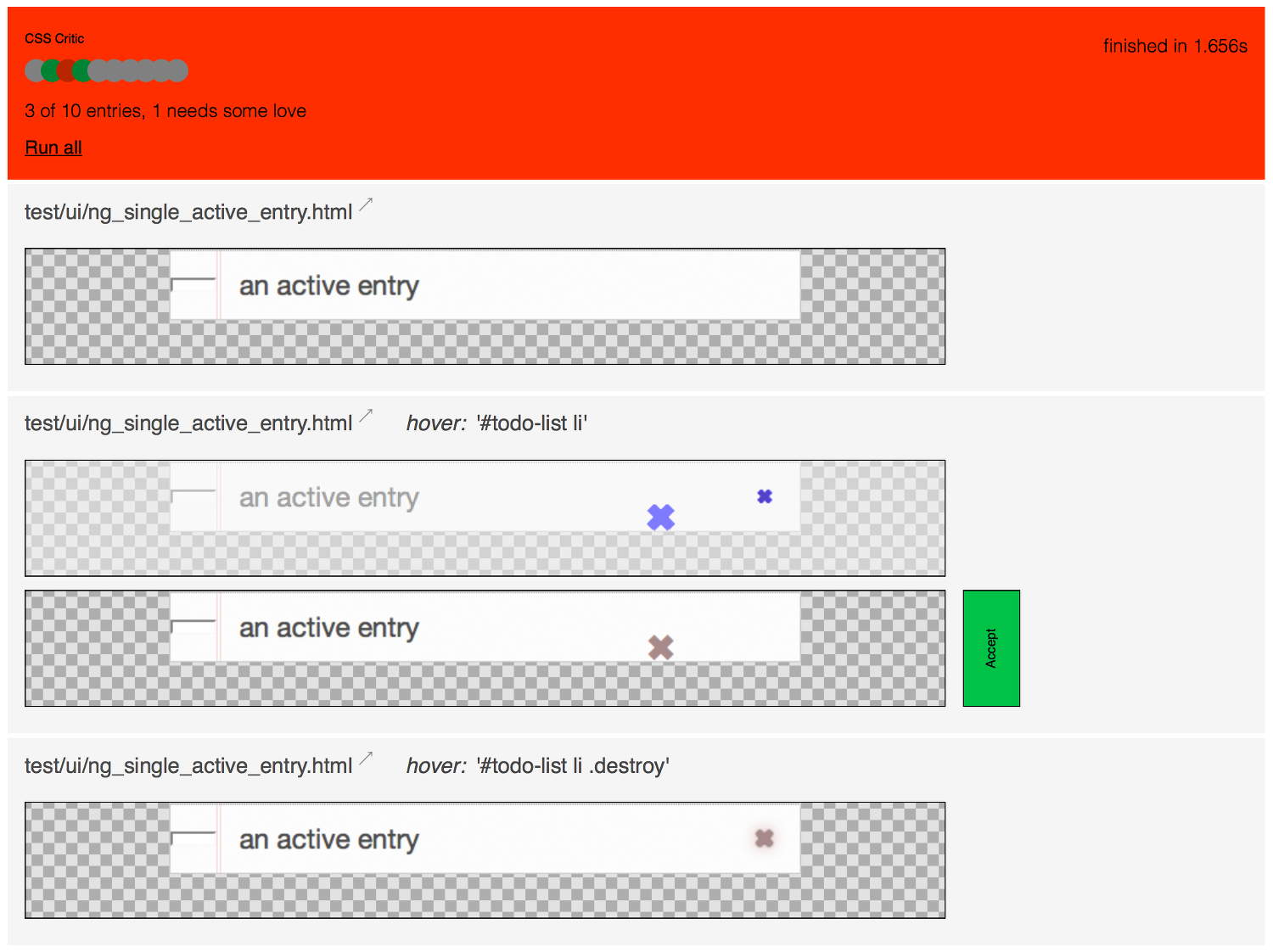 CSS Critic示例